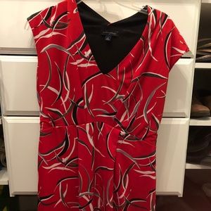 Red & Black Banana Republic Dress